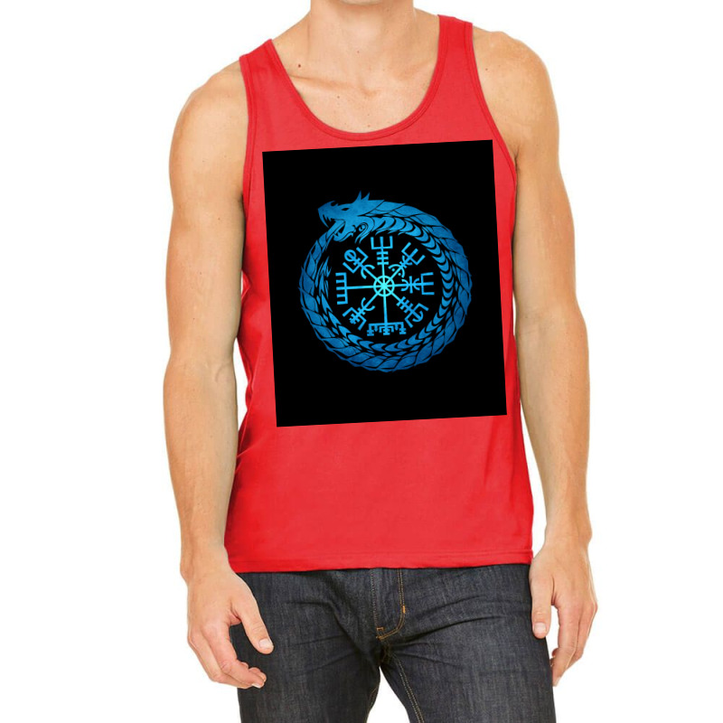 Vegvisir Jormungandr World Serpent  70s Yellow Tank Top | Artistshot