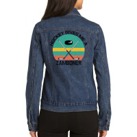 Hockey Gives Me A Zamboner For Light Ladies Denim Jacket | Artistshot