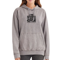 I'm Ending It With Gym Not Working Out Breaking Up Funny Pun Vintage Hoodie | Artistshot