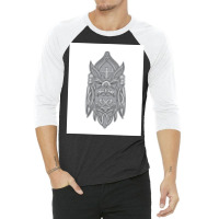 Odin Rune Viking  Hipster Stars 3/4 Sleeve Shirt | Artistshot