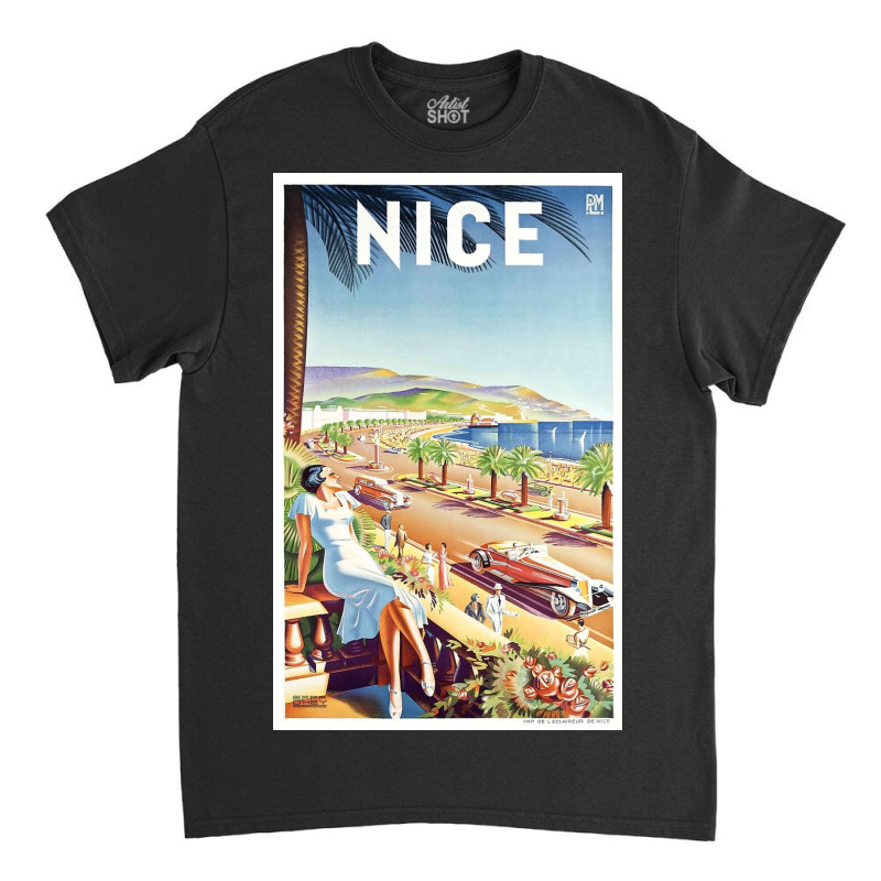 Nice // France Travel 1935 Classic T-shirt | Artistshot