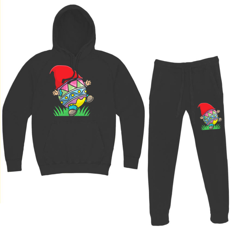 Easter Gnome T  Shirt Easter Gnome Dwarf Elf Colorful Easter Egg Costu Hoodie & Jogger Set | Artistshot