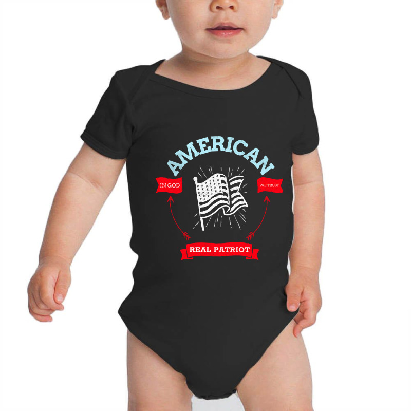 American Real Patriot Baby Bodysuit by stumbledfeatures425 | Artistshot