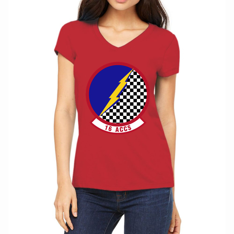 16 Airborne Command And Control Squadron Acc (u.s. Air Force) Women's V-Neck T-Shirt by Weasetu1379 | Artistshot