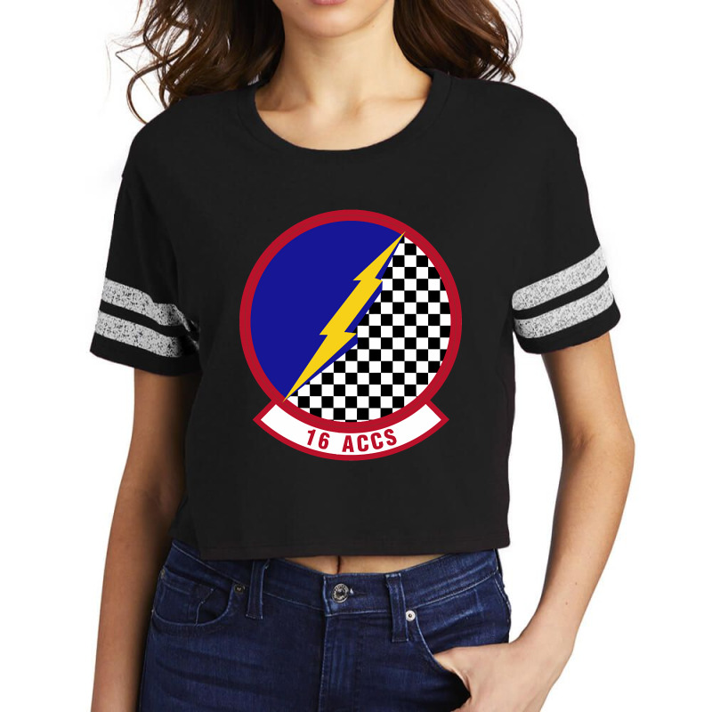 16 Airborne Command And Control Squadron Acc (u.s. Air Force) Scorecard Crop Tee by Weasetu1379 | Artistshot