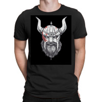 Viking Warrior Head Illustration Image  Gift Hippie T-shirt | Artistshot