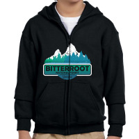 Bitterroot National Forest Mt State, Montana Usa, Nature Landscape-ng8 Youth Zipper Hoodie | Artistshot