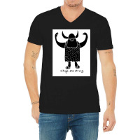 Strong Viking  Music Funny V-neck Tee | Artistshot