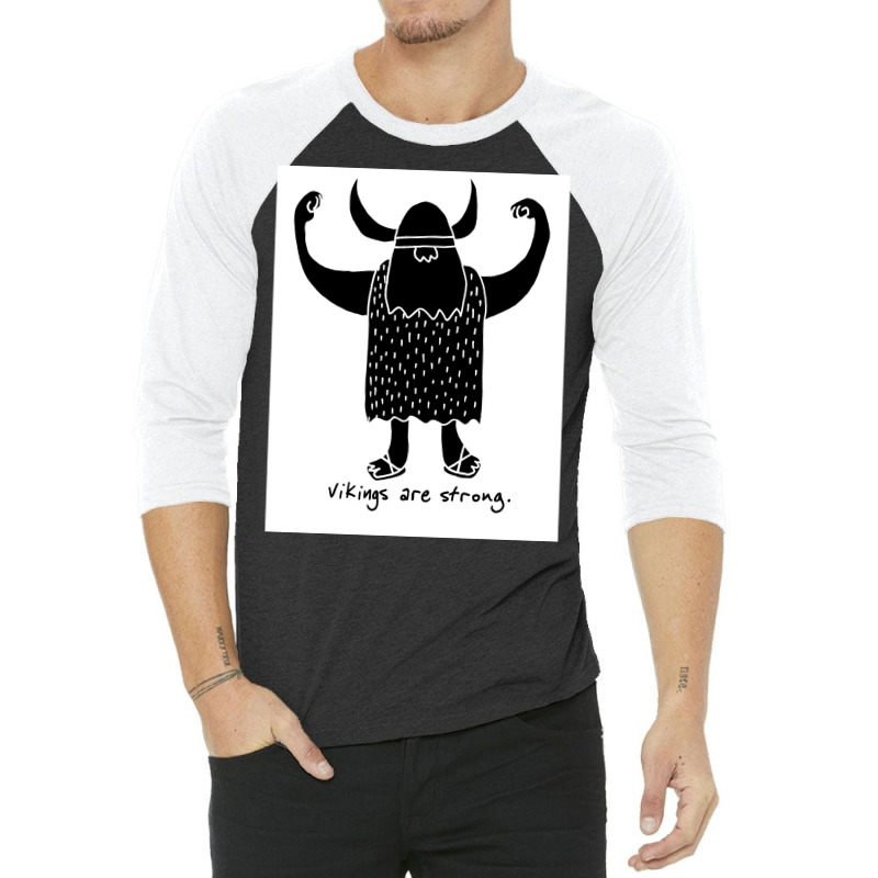 Strong Viking  Music Funny 3/4 Sleeve Shirt | Artistshot