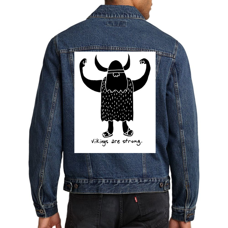 Strong Viking  Music Funny Men Denim Jacket | Artistshot