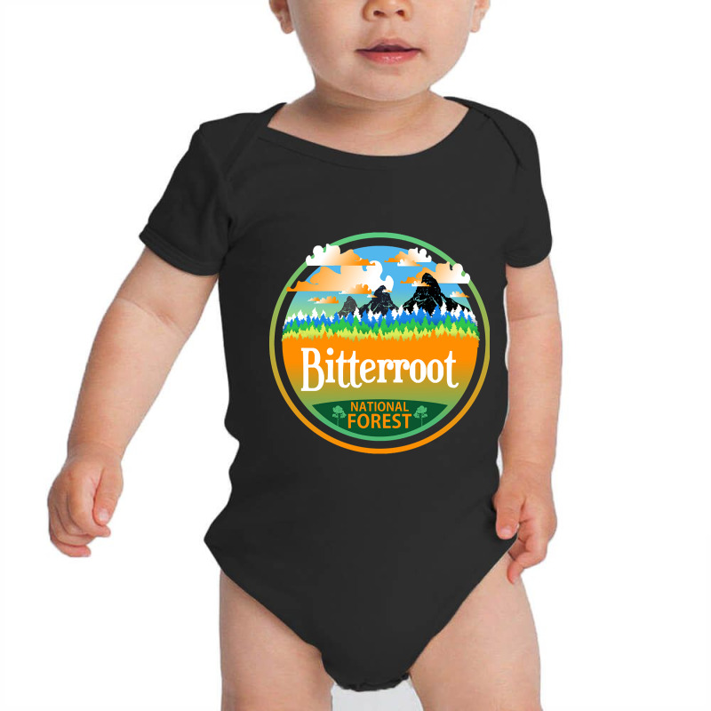 Bitterroot National Forest, Montana Nature Landscape Baby Bodysuit by kayakbetween30 | Artistshot