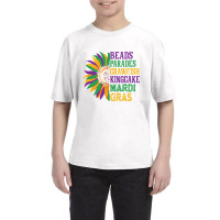 Beads Parades Crawfish Kingcake Funny New Orleans Mardi Gras Youth Tee | Artistshot