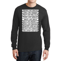 Black History Shirt Dream Like Martin Lead Like Harriet Pullover Hoodi Long Sleeve Shirts | Artistshot