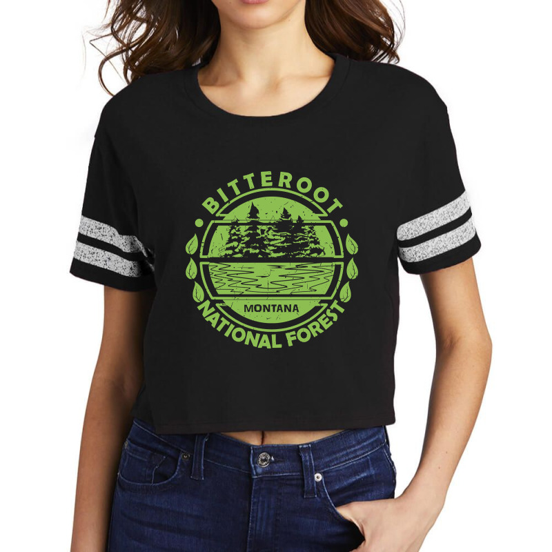 Bitterroot National Forest, Montana State, Nature Landscape Scorecard Crop Tee by kayakbetween30 | Artistshot