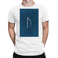 Viking Norse Rune Uruz White Amp Blue Background  Retro Boy T-shirt | Artistshot