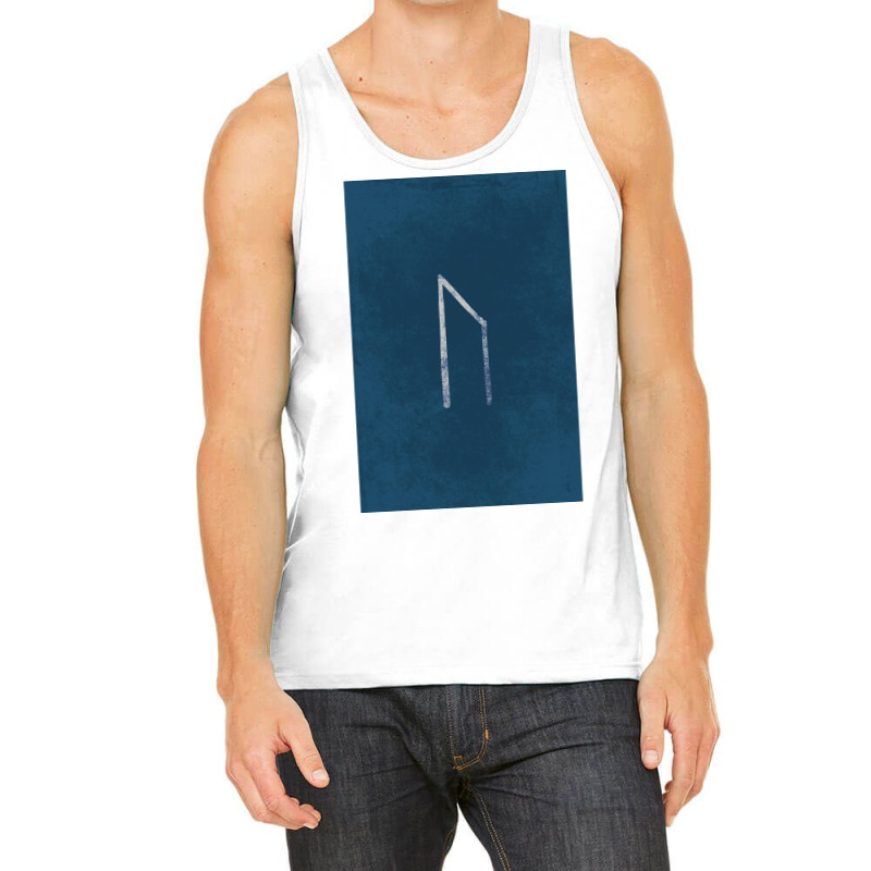 Viking Norse Rune Uruz White Amp Blue Background  Retro Boy Tank Top | Artistshot