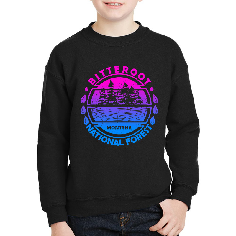 Bitterroot National Forest, Montana State, Nature Landscape-8rvqh Youth Sweatshirt by kayakbetween30 | Artistshot