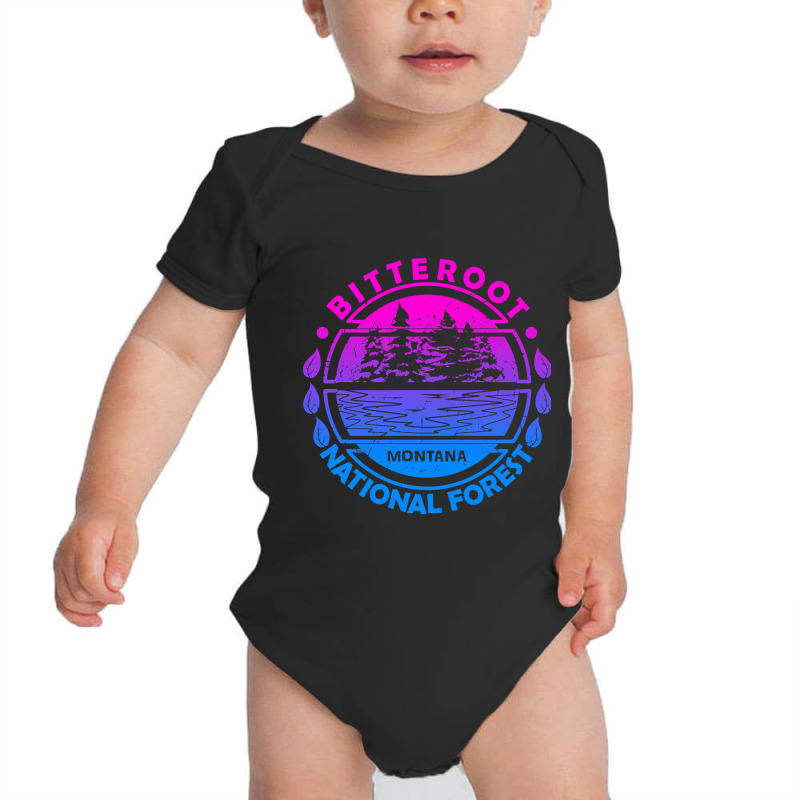 Bitterroot National Forest, Montana State, Nature Landscape-8rvqh Baby Bodysuit by kayakbetween30 | Artistshot