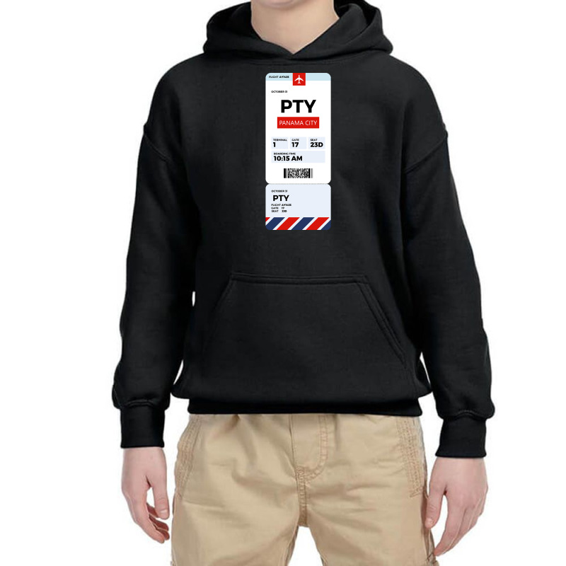 Panama City Boarding Pass Youth Hoodie by cryingfamilies16 | Artistshot