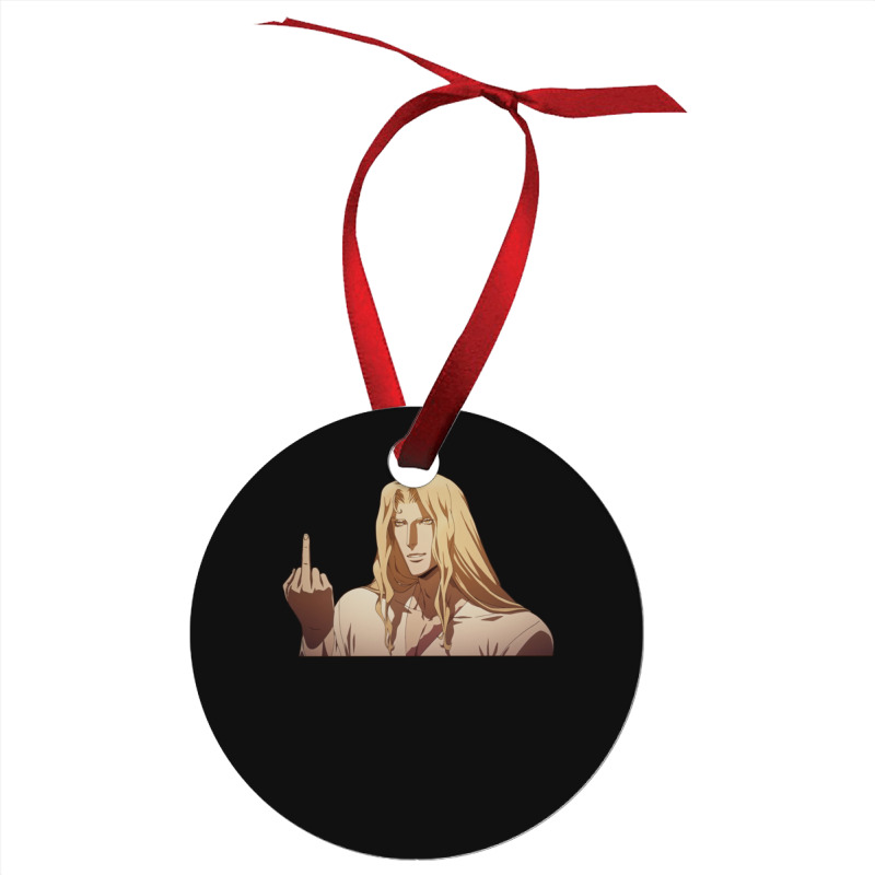 Alucard Flipping The Bird Ornament | Artistshot