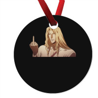 Alucard Flipping The Bird Ornament | Artistshot