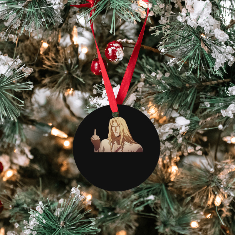 Alucard Flipping The Bird Ornament | Artistshot