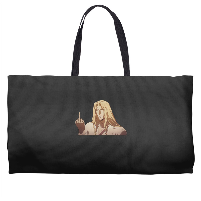 Alucard Flipping The Bird Weekender Totes | Artistshot