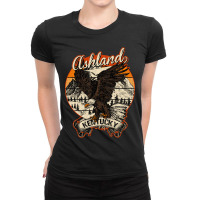 Ashland Kentucky Bald Eagle Retro Vintage Aesthetic Ladies Fitted T-shirt | Artistshot