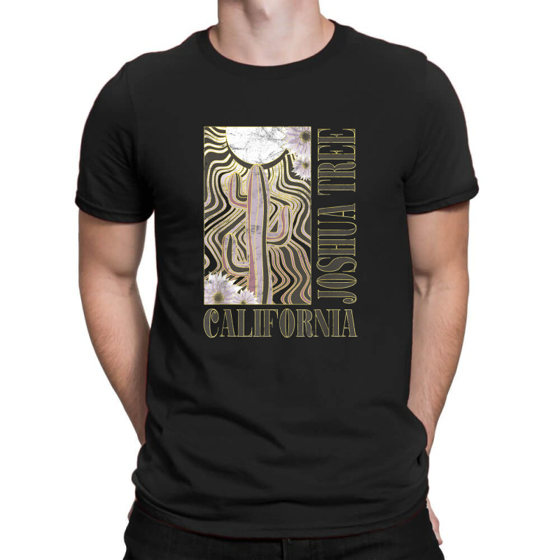 California Joshua Tree Wavy Sun Desert Cactus T-shirt | Artistshot