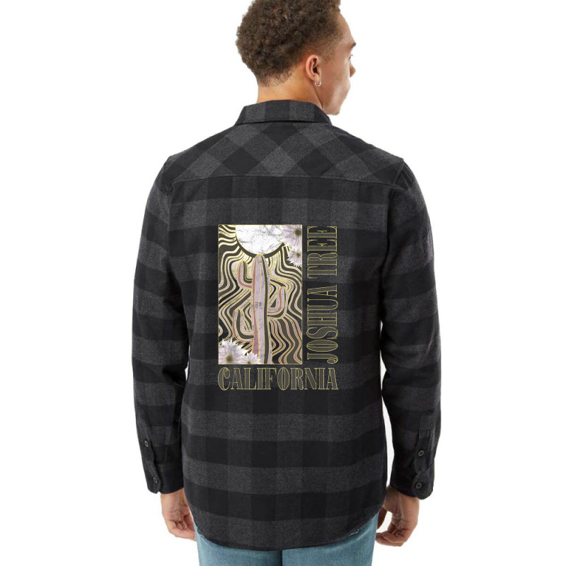 California Joshua Tree Wavy Sun Desert Cactus Flannel Shirt | Artistshot