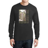 California Joshua Tree Wavy Sun Desert Cactus Long Sleeve Shirts | Artistshot