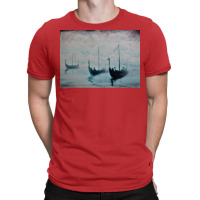 Viking Ships From The Mist  70s Trending T-shirt | Artistshot