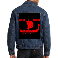 Viking Strong  Cute Summer Men Denim Jacket | Artistshot