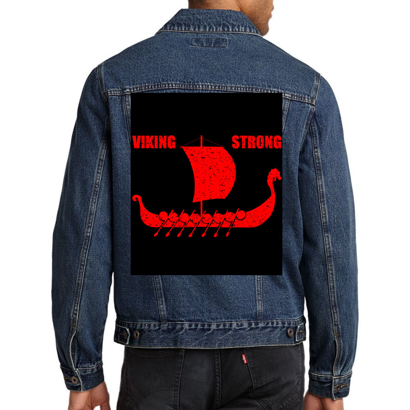 Viking Strong  Cute Summer Men Denim Jacket | Artistshot