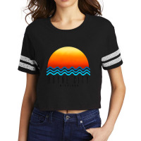 Boyne City Sunset Scorecard Crop Tee | Artistshot