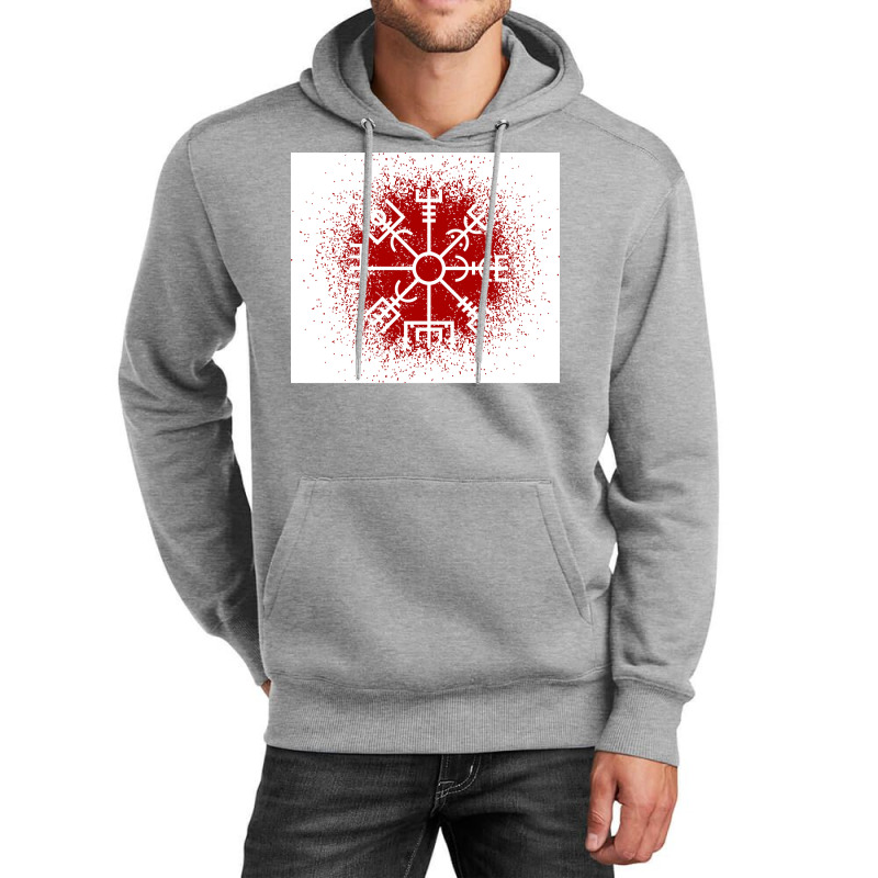 Vegvisir Red Spray  Yellow Blue Unisex Hoodie | Artistshot