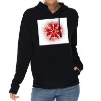 Vegvisir Red Spray  Yellow Blue Lightweight Hoodie | Artistshot