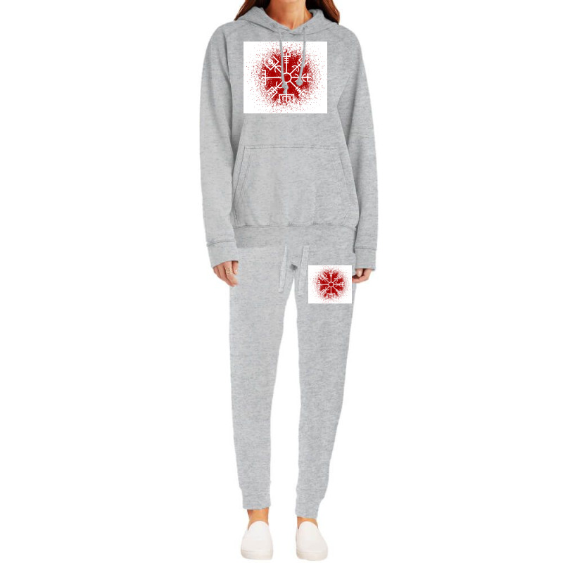 Vegvisir Red Spray  Yellow Blue Hoodie & Jogger Set | Artistshot