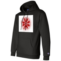 Vegvisir Red Spray  Yellow Blue Champion Hoodie | Artistshot