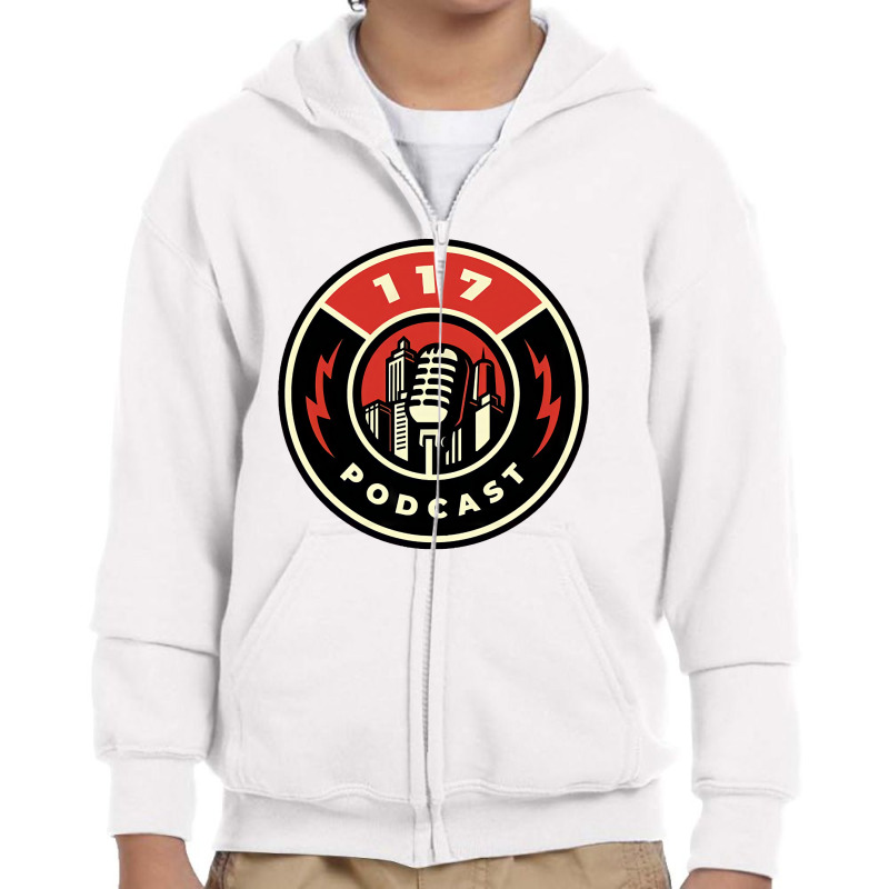 One Hundred Seventeen Podcast-m65i4 Youth Zipper Hoodie by yammerbetween10 | Artistshot