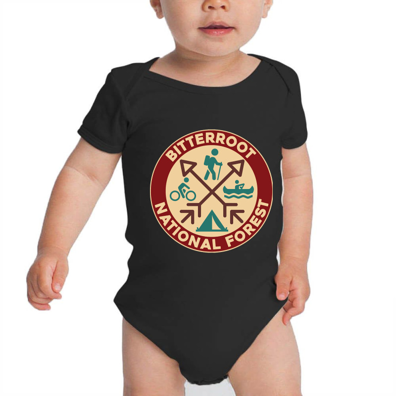 Bitterroot National Forest-f06pg Baby Bodysuit by kayakbetween30 | Artistshot