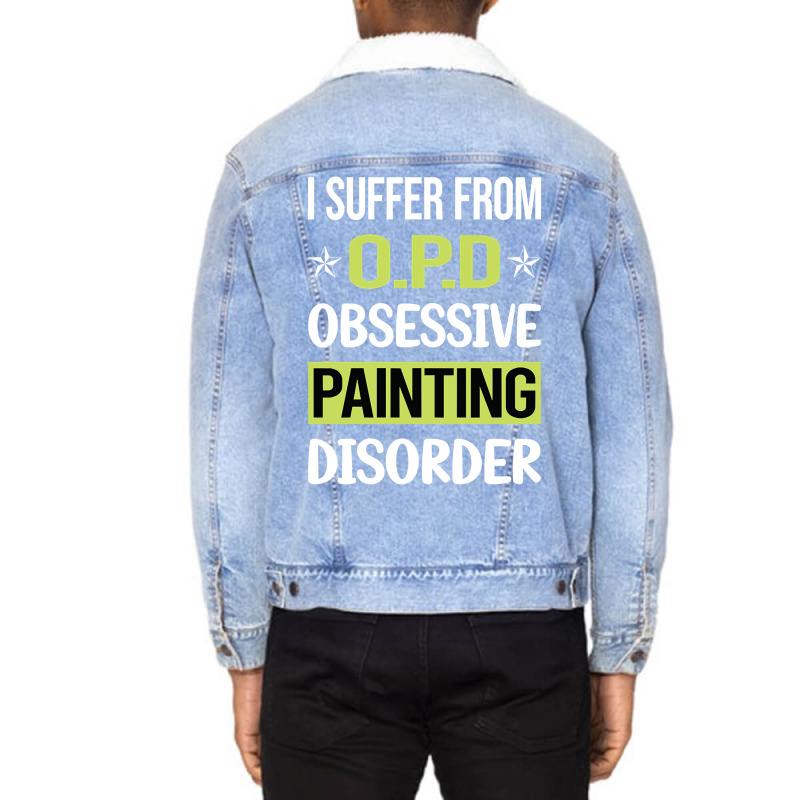 Obsessive Love Painting Unisex Sherpa-lined Denim Jacket | Artistshot