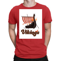 Vikings  Green Retro T-shirt | Artistshot