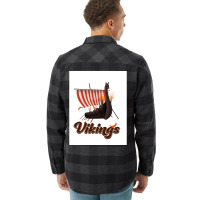 Vikings  Green Retro Flannel Shirt | Artistshot