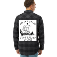 Viking Blood Runs Through My Veins Boat Norway Denmark Scandinavia  Bo Flannel Shirt | Artistshot