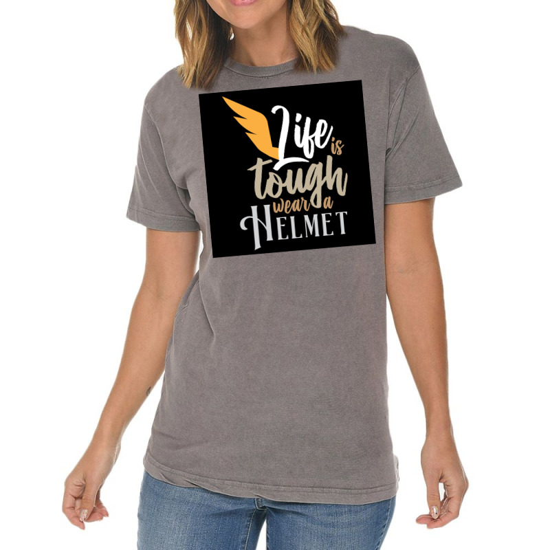 Vikings Life Is Tough Wear A Helmet Gift Idea  80s Hipster Vintage T-shirt | Artistshot