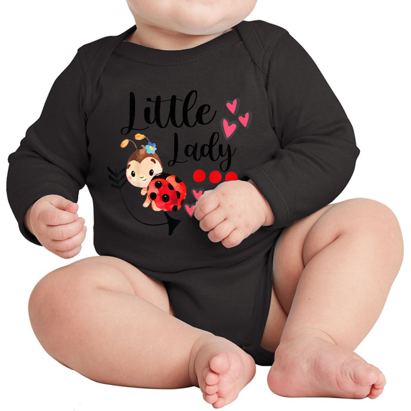 Hot Trend Kids Lady Ladybug Lover Valentine's Day Present For Girl Dau Long Sleeve Baby Bodysuit by Trudeau Palmer | Artistshot