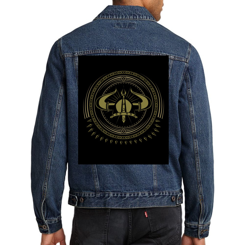 Viking Design  Vintage Aesthetic Men Denim Jacket | Artistshot