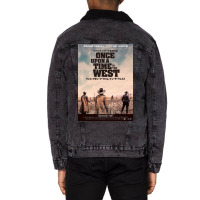 Once Upon A Time In The West Poster Unisex Sherpa-lined Denim Jacket | Artistshot