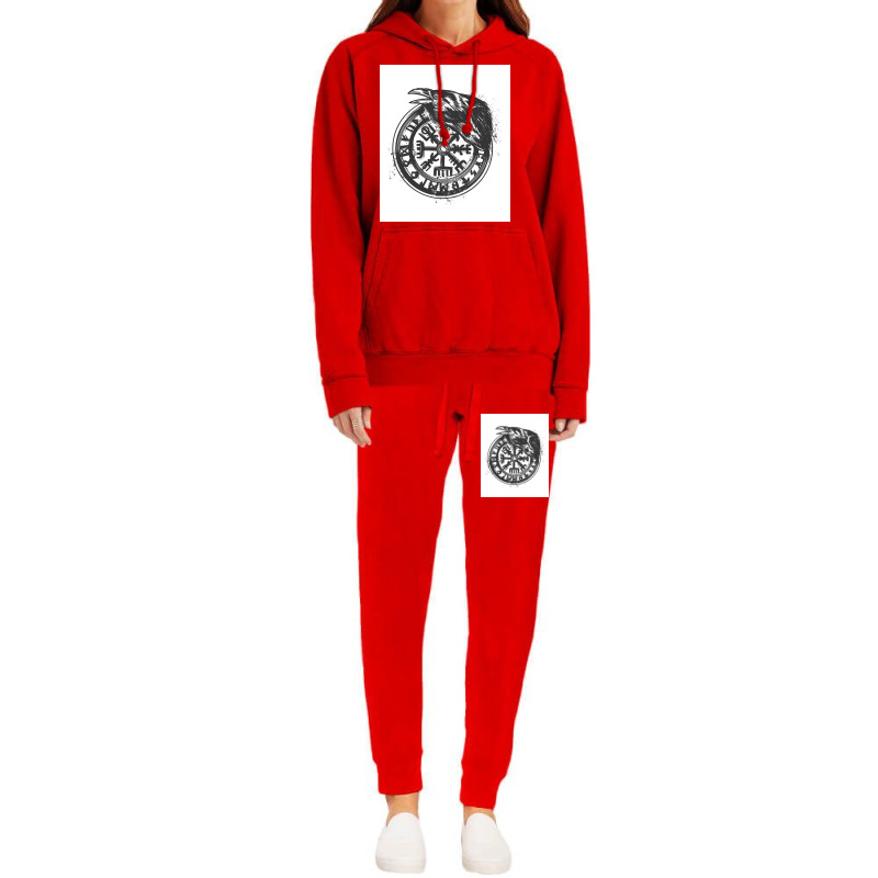 Vikingvegvisir Tattoo Norse Mythology  Humor Hoodie & Jogger Set | Artistshot